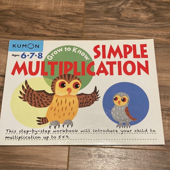 Two Kumon workbooks ages 6, 7, 8 ~ simple subtraction and simple multiplication - Picture 2 of 9